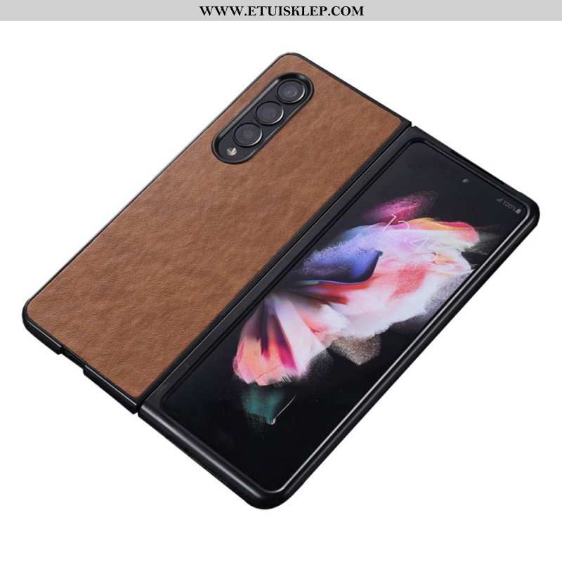Etui do Samsung Galaxy Z Fold 4 Nylonowa Tekstura Ze Sztucznej Skóry